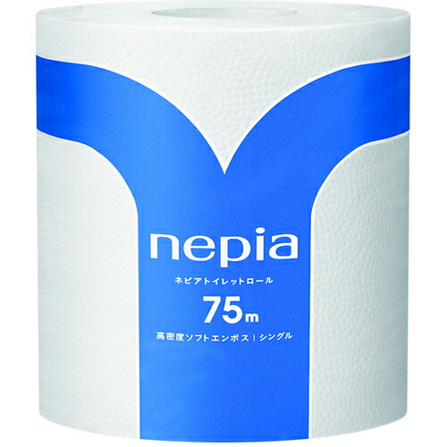 ネピア　トイレットペーパー　１ロールシングル７５ｍ　８０個入り 20105