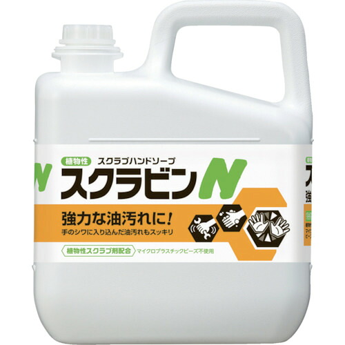 サラヤ　植物性スクラブハンドソープ　スクラビンＮ　５ｋｇ 23155