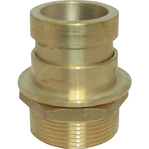 ＩＷＡ　黄銅製　町野式媒介金具　Ｃ１０３　町野オス×管用テーパネジ男（Ｒネジ） 36C075B