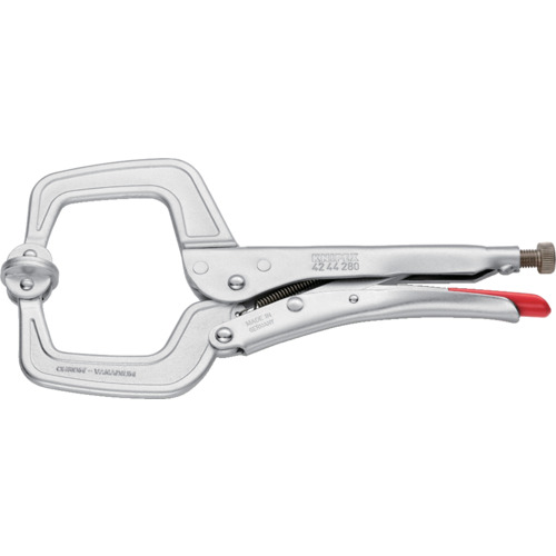 ＫＮＩＰＥＸ　Ｃ型グリッププライヤー（溶接用）　２８０ｍｍ 4244-280