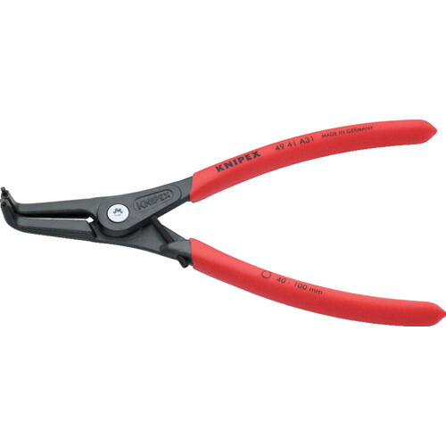 ＫＮＩＰＥＸ 軸用細しいスナップリングプライヤー９０度 オープンリミッター付き添い人４０－１００粍 4941-A31 花・ガーデン・DIY-DIY・工具