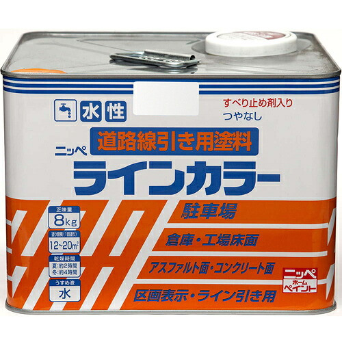 ニッぺ 水溶性伝達ルート色つや ８ｋｇ 白 ＨＰＴ１１３－８ 4976124092039