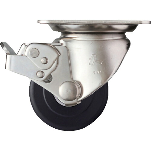 ハンマー　ＳＵＳ　低床式重荷重用　自在　ＳＰ付　ＭＣナイロンＢ車７５ｍｍ 545S0H-MCB75