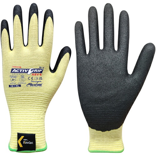 トワロン　まとめ買い　耐切創手袋　アクティブグリップアドバンスＫＥＶ－Ｓ　１０／ＸＬ　（１２双入） 591S-12P-10XL