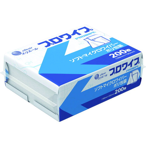 エリエール　ウエス　プロワイプ　ソフトマイクロワイパー　ポリ包装　２００枚×７２Ｐ入り 723589
