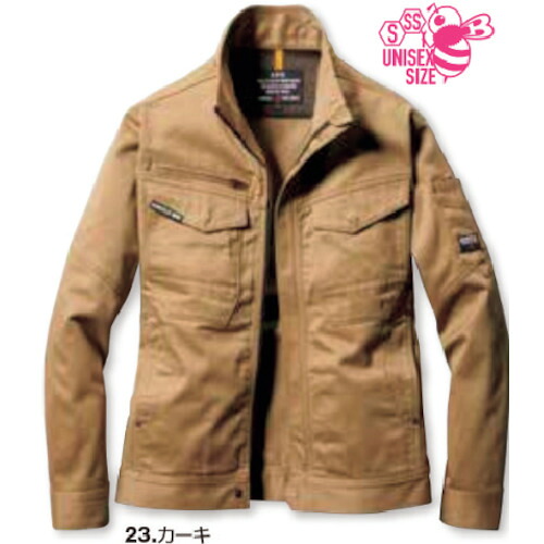 ＢＵＲＴＬＥ 上衣 ８１０１－２３－３Ｌ カーキ 8101-23-3L