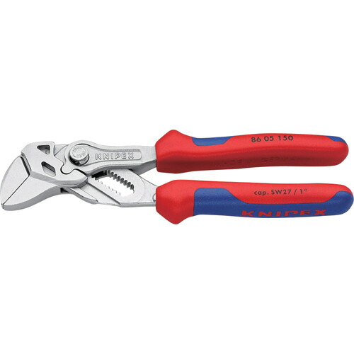 ＫＮＩＰＥＸ　プライヤーレンチ　コンフォートハンドル　クロムメッキ　クロムメッキ　１５０ｍｍ（ＳＢ展示販売パッケージ仕様） 8605-150SB