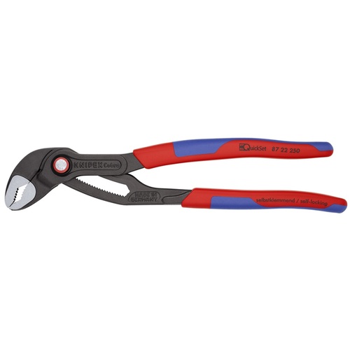 ＫＮＩＰＥＸ ウォーターポンププライヤー コブラクイック仕掛ける コンフォートハンドル ２５０粍 （ＳＢ店先見せびらかす包み遣りかた） 8722-250SB