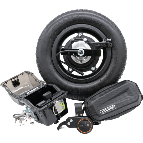 ＣｕｂｏＲｅｘ 手押し車電動化一揃いの道具 Ｅ－ｃａｔ Ｋｉｔ２ ＡＥＣ２－０８ 蓄電池なし 申し受ける器なし うち切りあり AEC2-08