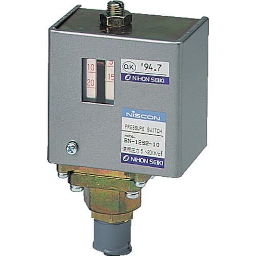 日本精器　圧力スイッチ　設定圧力０．５～２．０ＭＰａ BN-1252-10