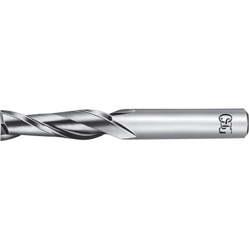 OSG 超硬スクエアエンドミル 2刃ロング 銅・アルミ合金用 刃径4.5mm シャンク径6mm 8502645 CA-RG-EDL-4.5