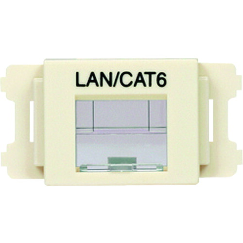 ＰＡＮＤＵＩＴ　ＪＩＳプレート用シャッター付きアダプタ　オフホワイト　ＬＡＮ・ＣＡＴ６　（１０個入） CMASSP6IW-X