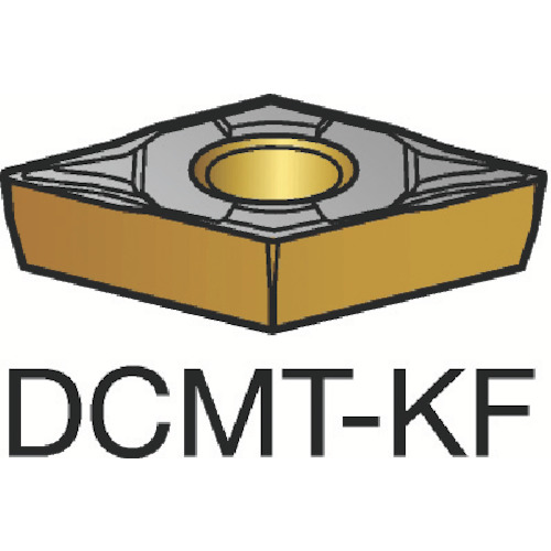 【10個セット】 ＳＡＮＤＶＩＫ　コロターン１０７　旋削用ポジチップ（１２０）　Ｈ１３Ａ DCMT 07 02 04-KF(H13A)