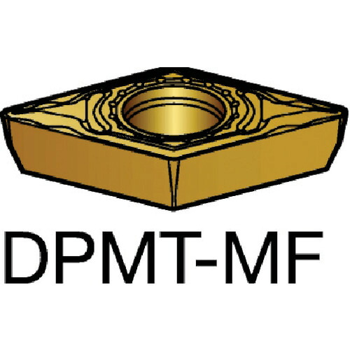 【10個セット】 ＳＡＮＤＶＩＫ　コロターン１１１　旋削用ポジチップ（１２０）　１１２５ DPMT 07 02 02-MF(1125)