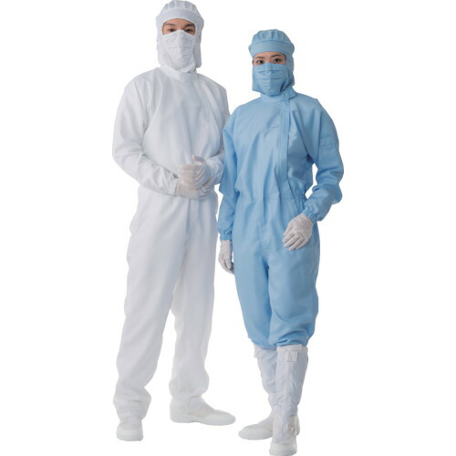 ＴｒｉＡｐｅｘ　サイドファスナーつなぎ服ＦＣ１４１Ｃ　ＬＬ　青 FC141C-02-LL