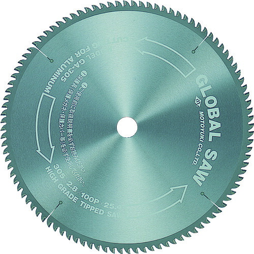 モトユキ　グローバルソー　アルミ用　外径２５５ｍｍ GA-255-80