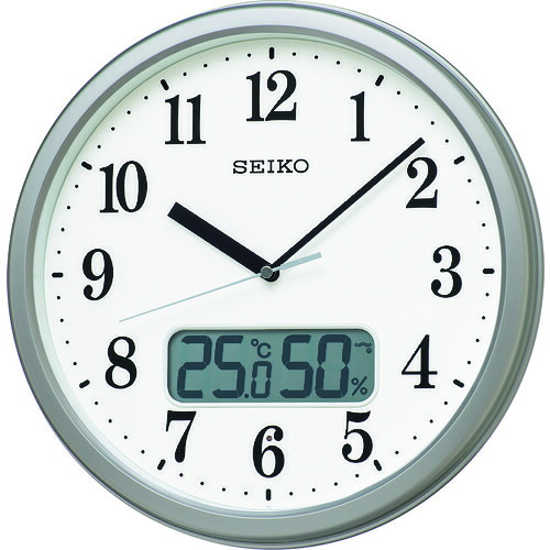 ＳＥＩＫＯ　電波掛時計　“ＫＸ２４４Ｓ”　（温度湿度表示付き） KX244S