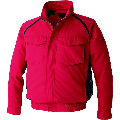 空調服　空調服［［Ｒ下］］　長袖ブルゾン　ウエアのみ　レッド　５Ｌ KU92400R70S7