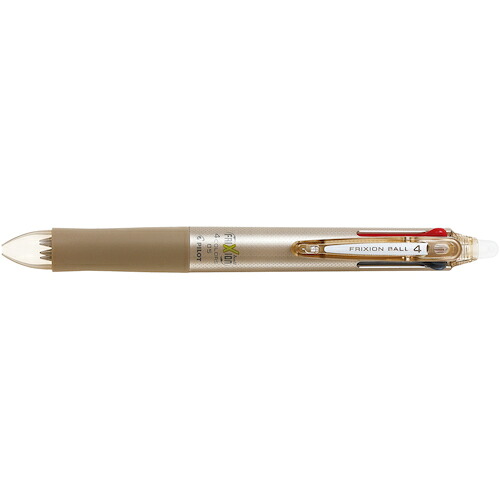 ＰＩＬＯＴ　まとめ買い　消せるボールペン　フリクションボール４　０．５　黒・赤・青・緑４色ボールペン　シャンパンゴールド　１０本セット LKFB-80EF-CGD-10P