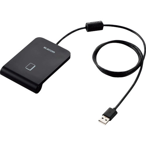 ＥＬＥＣＯＭ　ＩＣカードリーダライタ　非接触式　ケーブル１ｍ　ブラック MR-ICA001BK