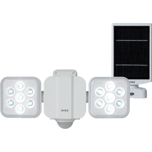 ＲＩＴＥＸ　５Ｗ２灯　フリーアーム式　ＬＥＤソーラーセンサーライト S-220L