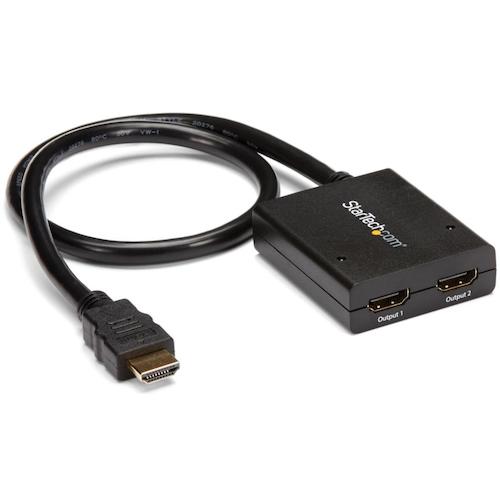 ＳｔａｒＴｅｃｈ ビデオスプリッター／ＨＤＭＩ／１インプット２最終生産物／４Ｋ３０Ｈｚ／ＵＳＢ力強さ／７．１ｃｈ ST122固定ディスク4KU