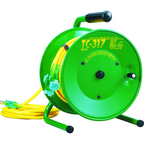 ハタヤ 逆配電型コードリール シンディテモートリール 単相１００Ｖ １７＋３ｍ TC-317