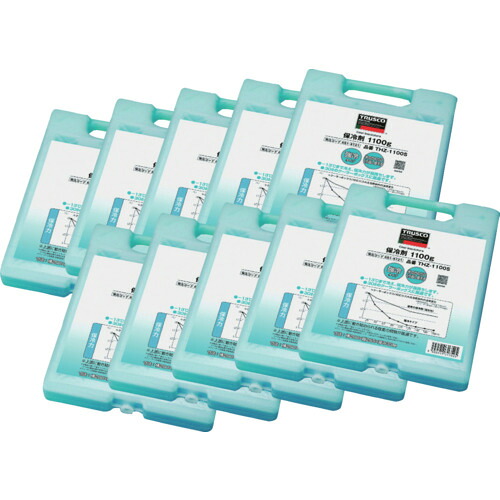 ＴＲＵＳＣＯ まとめ買い 保冷剤 １１００ｇ 強冷印字機 １０個入り口・入口 THZ-1100S-10P