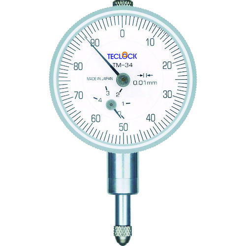 ＴＥＣＬＯＣＫ　小型ダイヤルゲージ　測定範囲０～４ｍｍ TM-34
