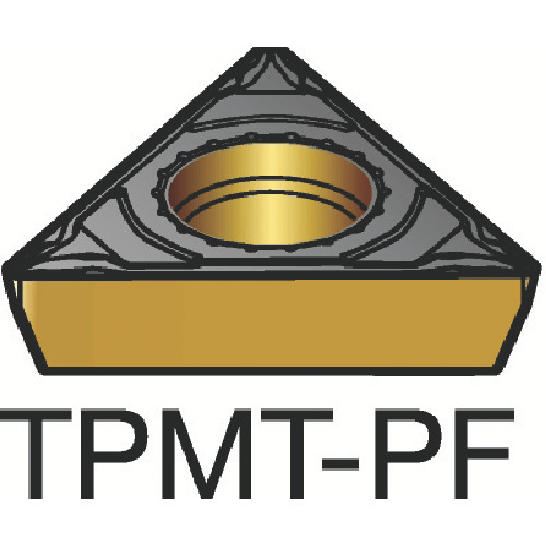 【10個セット】 ＳＡＮＤＶＩＫ　コロターン１１１　旋削用ポジチップ（１２０）　５０１５ TPMT 09 02 02-PF(5015)