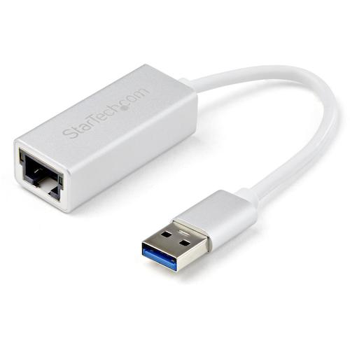 ＳｔａｒＴｅｃｈ　ＬＡＮアダプター／ＵＳＢ　３．０／１ｘ　ＲＪ４５／１０／１００／１０００　Ｍｂｐｓ／シルバー USB31000SA