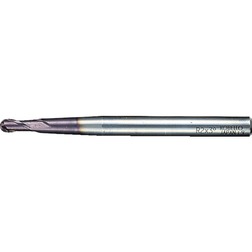 三菱Ｋ　２枚刃ミラクルテーパネック　超硬ボールエンドミル３ｍｍ VCXBR0150T0130