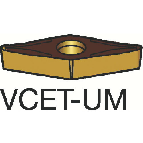 【10個セット】 ＳＡＮＤＶＩＫ　コロターン１０７　旋削用ポジチップ（１３０）　１１０５ VCET110302-UM(1105)