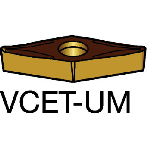 【10個書き割り】 ＳＡＮＤＶＩＫ コロターン１０７ 旋削用ポジ手当て（１３０） １１２５ VCET 11 03 02-UM(1125)
