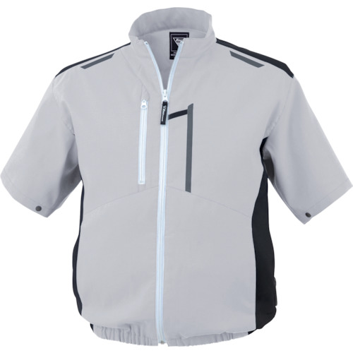 ＸＥＢＥＣ　【トラスコ在庫なくなり次第２０２５今季完売】　空調服制電半袖ブルゾンＸＥ９８０２７－２２－５Ｌ　シルバーグレー XE98027-22-5L