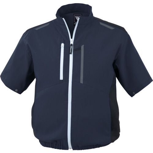 ＸＥＢＥＣ 空調服制電半袖ブルゾンＸＥ９８０２７－１０－３Ｌ コン XE98027-10-3L