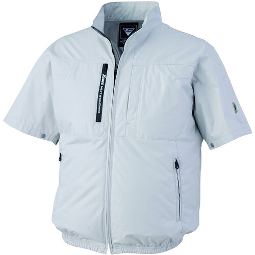 ＸＥＢＥＣ 冷房装置服半袖上衣ＸＥ９８０３４－２２－４Ｌ しろがね色薄墨色 XE98034-22-4L