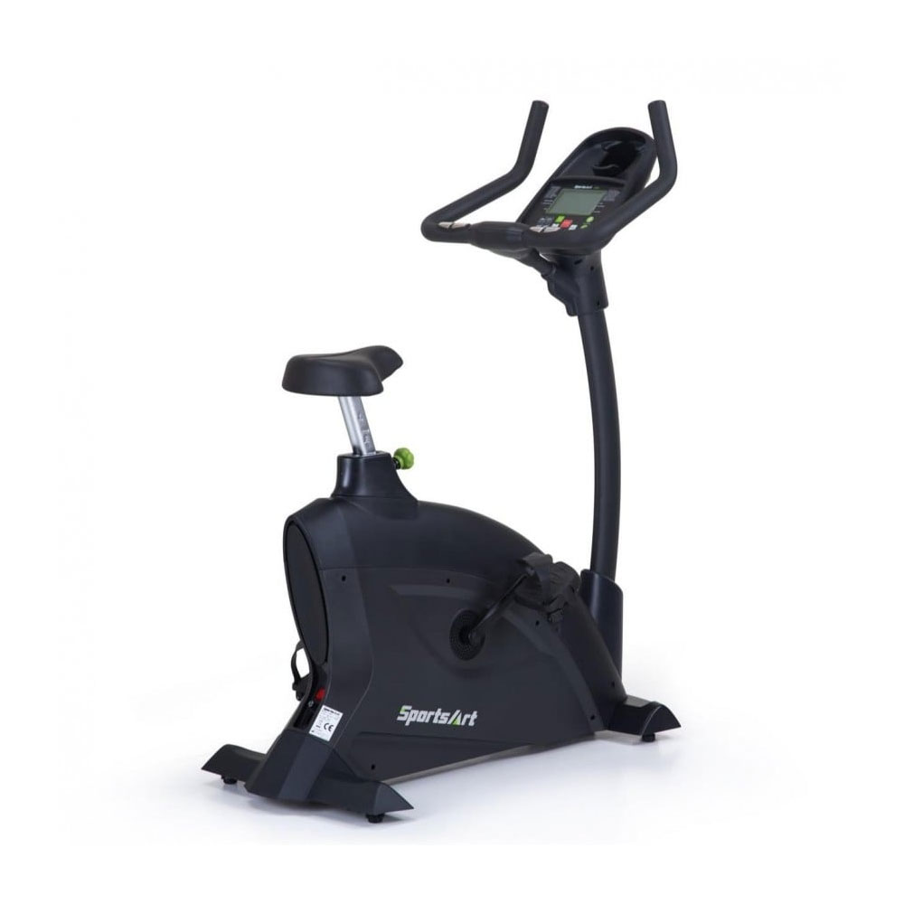 フィットネスバイク SportsArt C55U【組立設置無料】【送料無料※】【専用マット付】 ブラック 省スペース エクササイズバイク フジモリ Fujimori インドアバイク アップライトバイク スピンバイク トレーニングバイク 自転車運動 正規販売店 静音 ※一部離島を除く｜エムロック店 330,000円