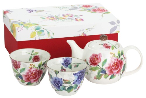 ばら吉祥ポット茶器 3886