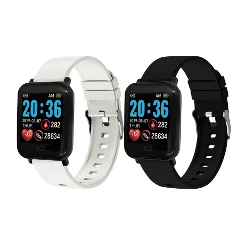 CREPHA(クレファー) ペアウォッチ スマートウォッチ カップル 2個セット iPhone対応 アンドロイド対応 Bluetooth 音楽再生 SMS/SNS 電話通知 睡眠モニター 健康管理 運動記録 スポーツウォッチ IP6
