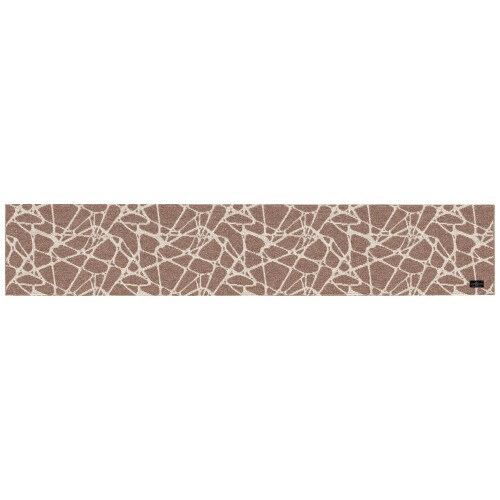 センコー(Senko) PENTELIKON キッチンマット インテリアマット 約50× 270cm モカ ギリシャ製 薄手 床暖房 洗える 61949