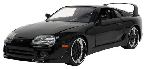 京商 (Kyosho) Jada Toys ワイルドスピード つづき物 1/24 F\u0026F 5 トヨタ スープラ 1995 グロス黒いこと 為し終わる品 JADA33380 乗り物のおもちゃ-おもちゃ-車