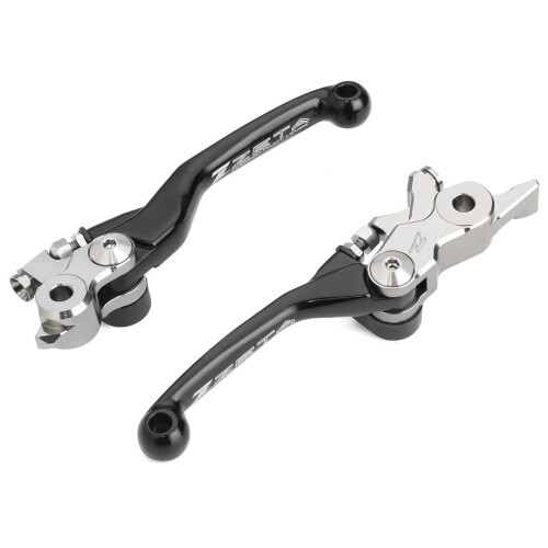 ジータレーシング(ZETA RACING) HUSQVARNA TE/FE/TX/FX '19 ピボットレバーセットFP 3フィンガー ブラック 前方可倒式 レバー位置無段階調整 鍛造 高強度アルミ合金 F5059(旧品番:ZE44-4161) ダートフリ