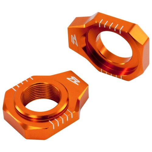ジータレーシング(ZETA RACING) KTM 125-450SX/SX-F/XC/XC-F '13-22 etcリヤアクスルブロック オレンジ ダートフリーク DIRTFREAK F7053