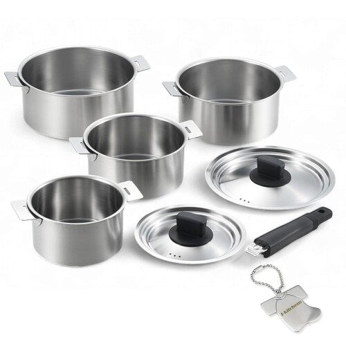 J-kitchens 和み 片手鍋 ハンドル 着脱式 4点 セット 蓋が転がりにくい 14cm 16cm 18cm 20cm ガス IH対応 日本製 オリジナルタグ付