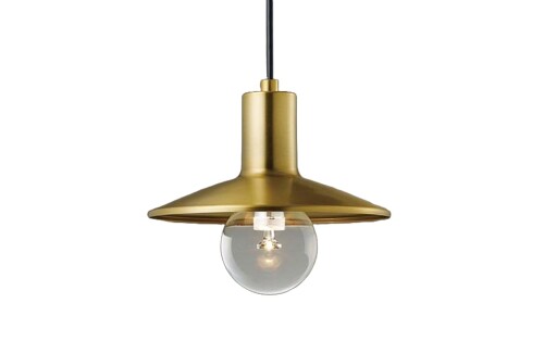 パナソニック (Panasonic) クリアランプペンダント (CLEA RLAMP PENDANT) LED電球3.4W1灯 天井吊下型 直付タイプ LED電球交換型 電球色 真ちゅう色 直径200×高さ174mm LGB15808