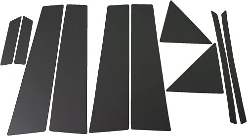 BRIGHTZ RX270 RX350 RX450h 10 15 16 鏡面ステンレスブラックメッキピラーパネル バイザー無用 10PC GGL10W GGL15W GGL16W GGL10 GGL15 GGL16 L10 L15 L16 RX 350 5033
