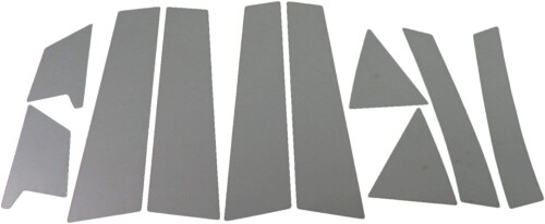 BRIGHTZ CX-7 鏡面ブラックメッキピラーパネルカバー 10PC バイザー無し用 5035