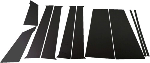 BRIGHTZ ルクラカスタム L455F L465F 超鏡面ステンレスブラックメッキピラーパネル バイザー無用 10PC L455 L465 L 455 465 ルクラ カスタム