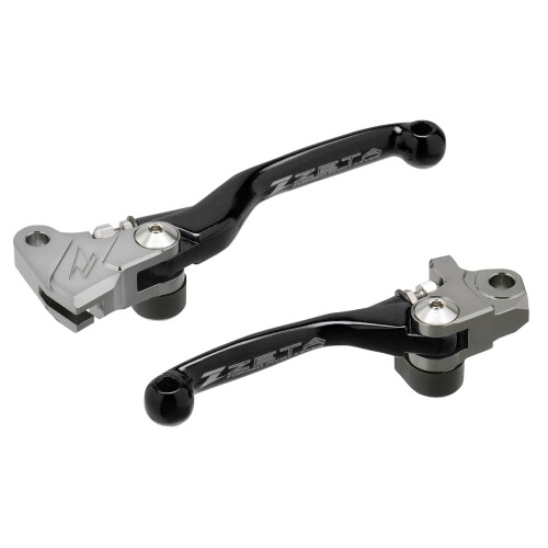 ジータレーシング(ZETA RACING) YZ250FX '15-19,YZ450FX '16-18 ピボットレバーセットFP 3フィンガー ブラック 前方可倒式 レバー位置無段階調整 鍛造 高強度アルミ合金 ダートフリーク DIRTFREAK F5053